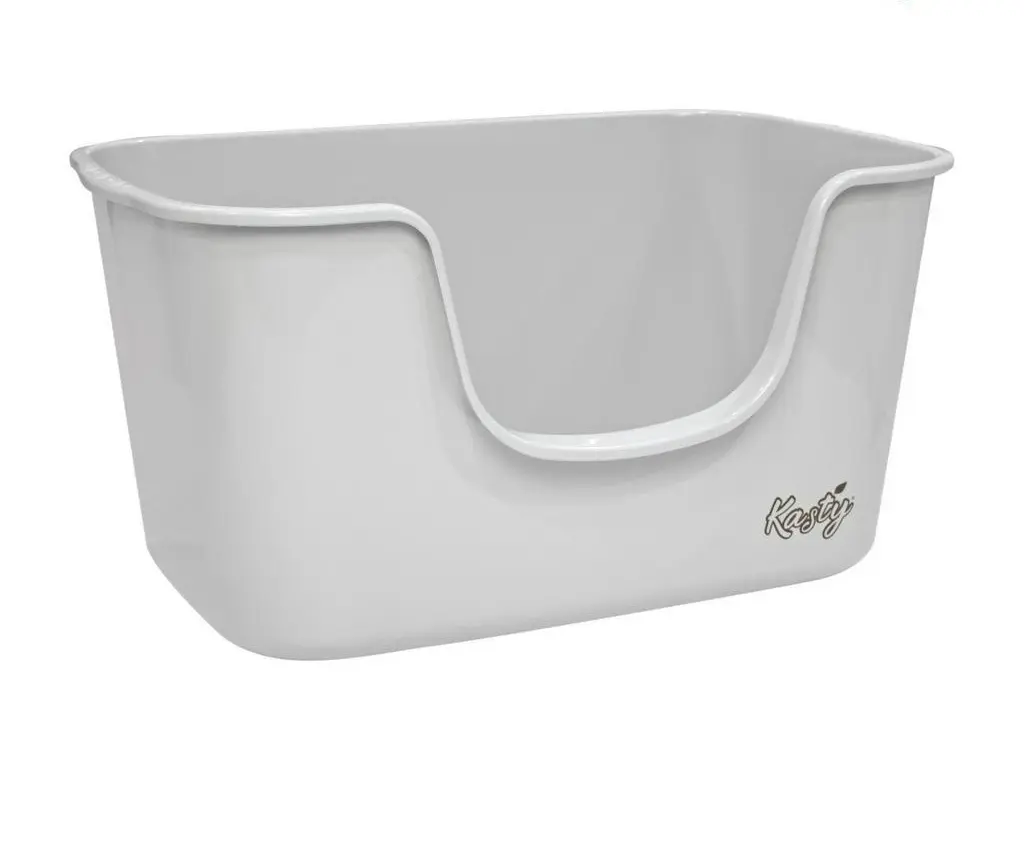 Kasty High Sided Cat Litter Tray – Grey - Image 2