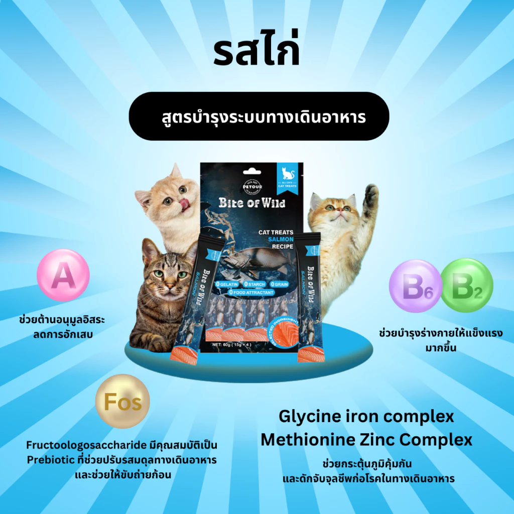ขนมแมวเลีย รสไก่ (1 แพ็ค) - Image 2